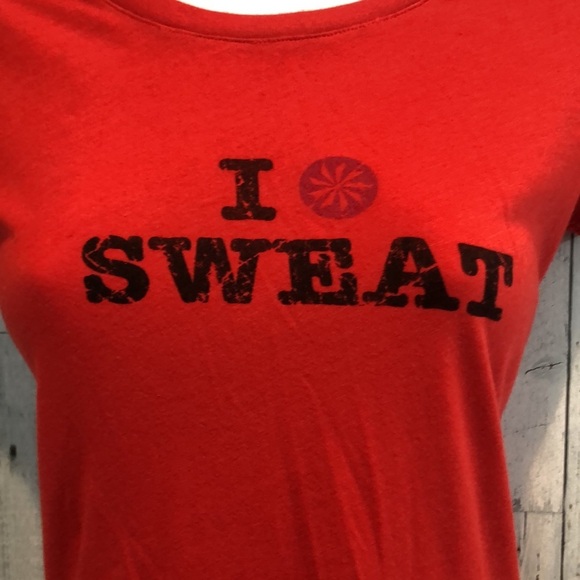 Athleta I ❤️ Sweat Red Short Sleeve Tee XXS - Picture 2 of 9